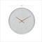White Contemporary Cottage Metal Wall Clock